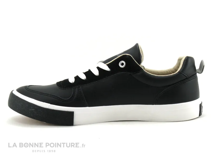 Achat chaussures Alma Planete Homme Basket, vente Alma Planete NO PERF BASSO Black - Basket ville noire Homme