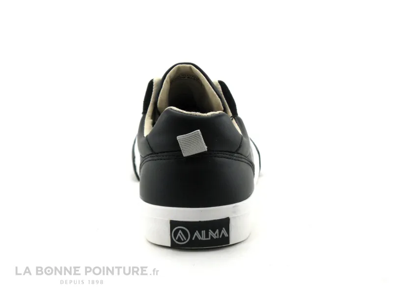 Achat chaussures Alma Planete Homme Basket, vente Alma Planete NO PERF BASSO Black - Basket ville noire Homme