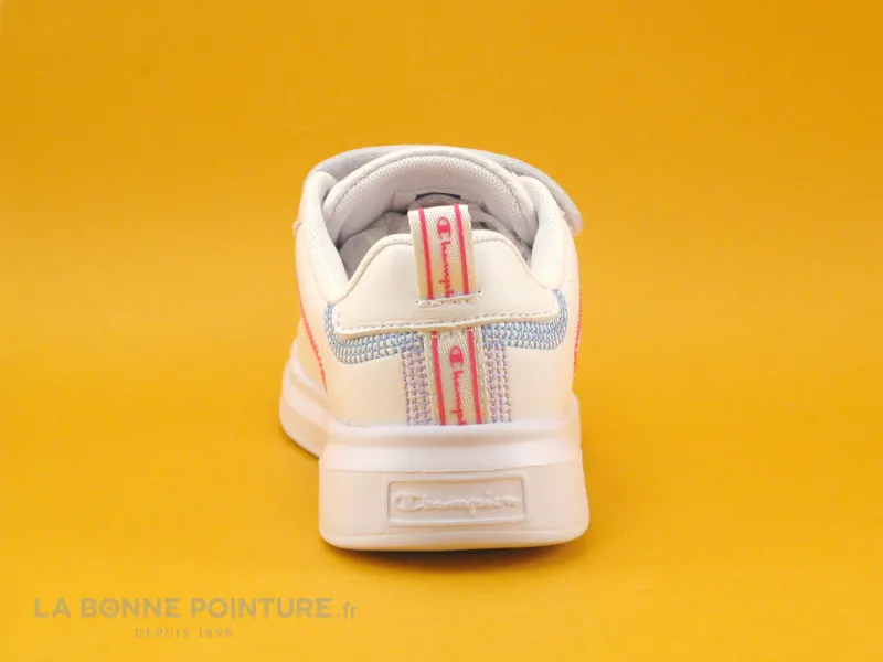 Achat chaussures Champion Enfant Chaussure de ville, vente Champion ANGEL S32197 - Basket fille blanche - 3 velcros