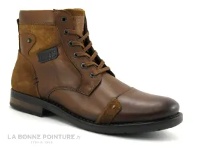 Achat chaussures Redskins Homme Boots, vente Redskins NITRO Cognac - Boots Homme marron avec zip et lacet