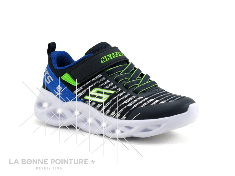 Achat chaussures Skechers Enfant Basket, vente Skechers 401650L Twisty Brights Novlo - Basket enfant
