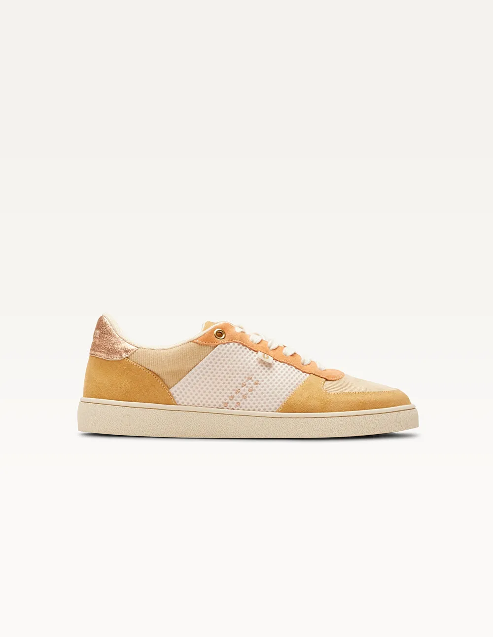 Baskets basses Marie - Beige crème pêche