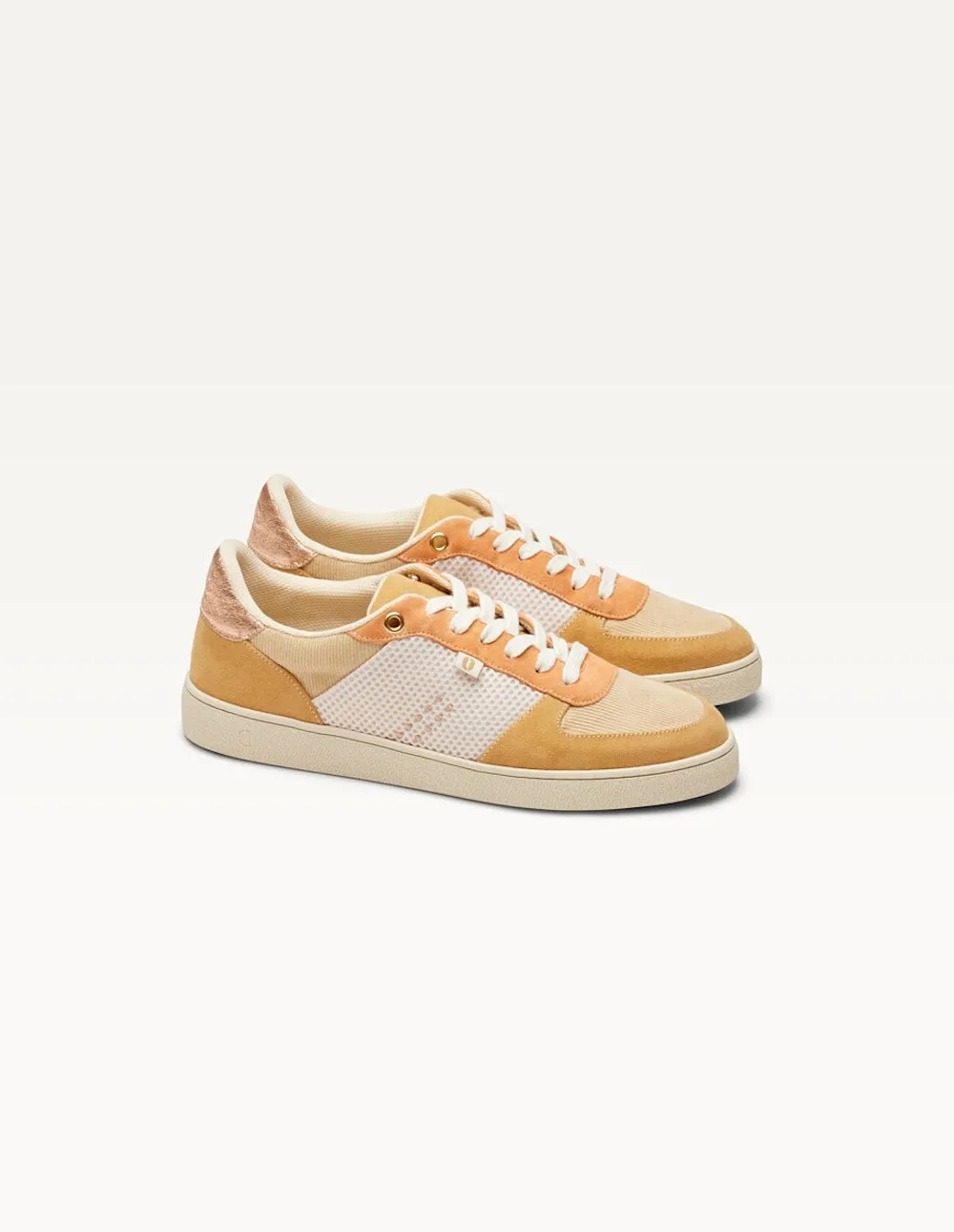 Baskets basses Marie - Beige crème pêche