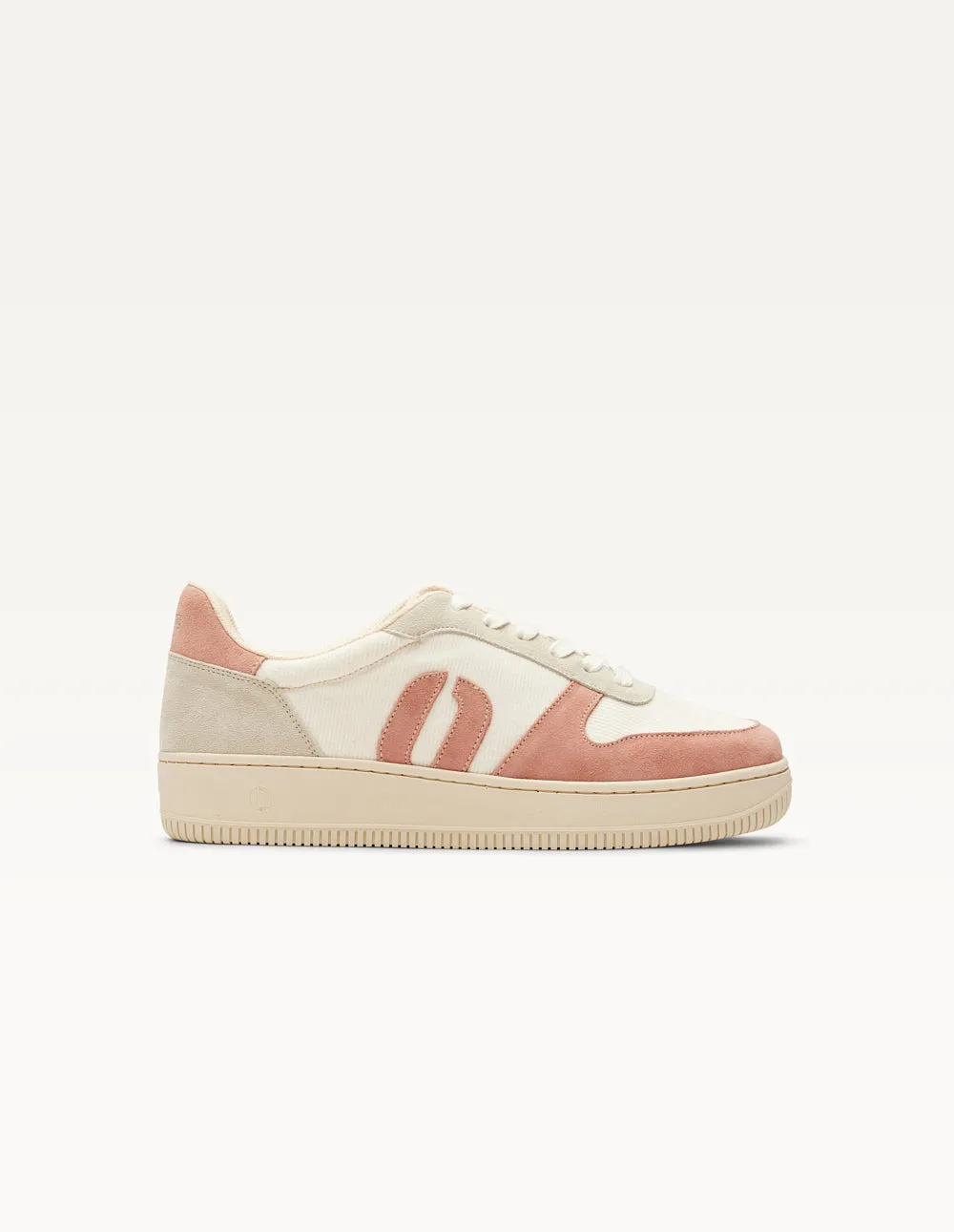 Baskets basses Marilou - Rose clair blanc gris clair