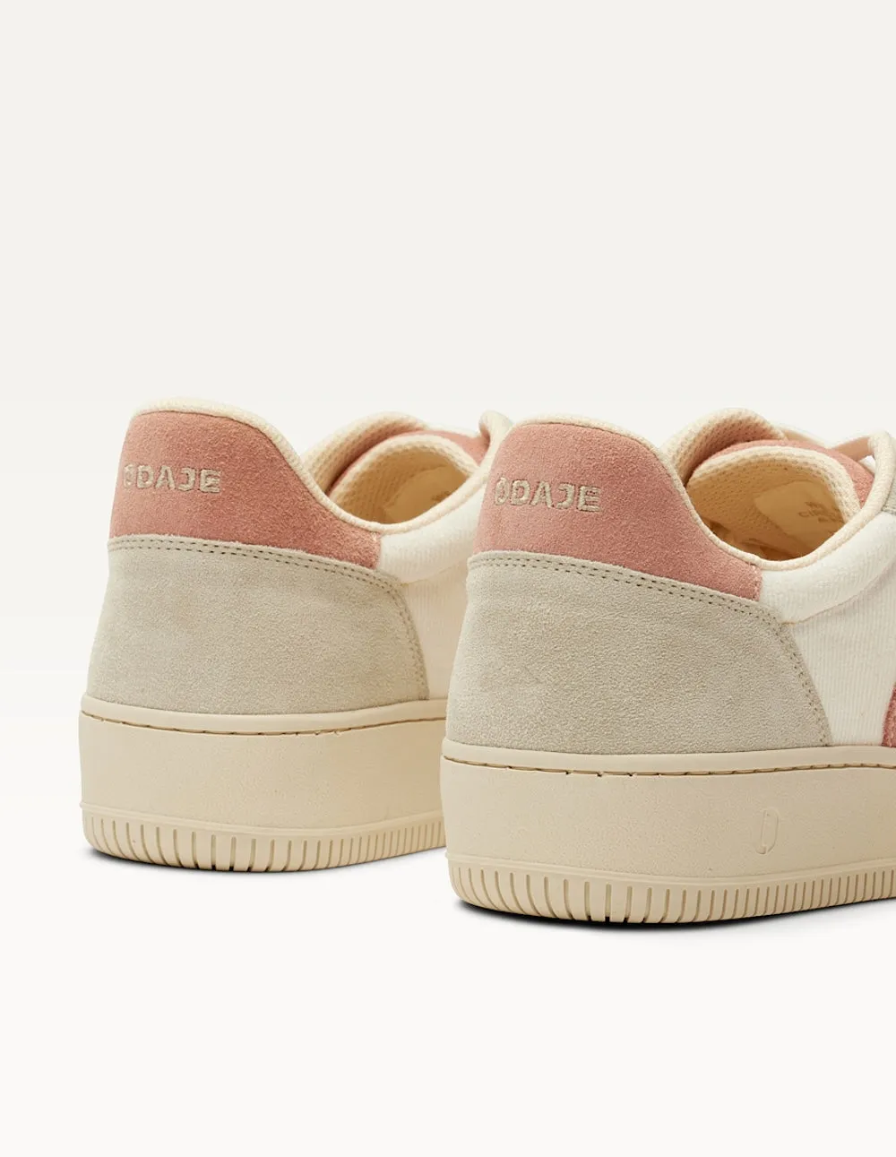 Baskets basses Marilou - Rose clair blanc gris clair