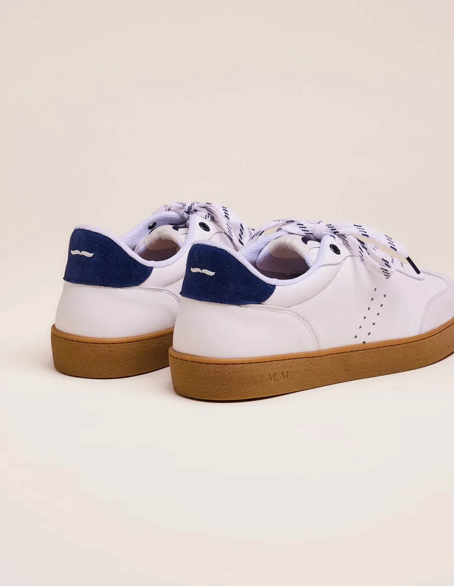 Baskets basses Pablo - Blanc marine