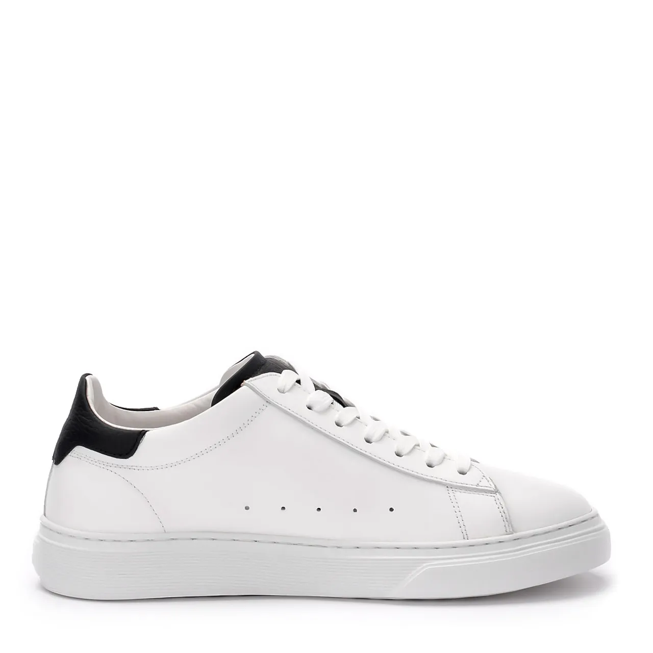 Baskets Hogan H365 en cuir noir et blanc
