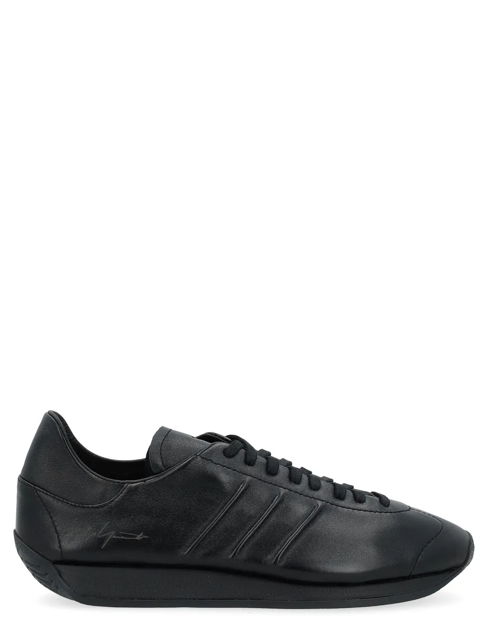 Baskets Y-3 Cuir noir pays