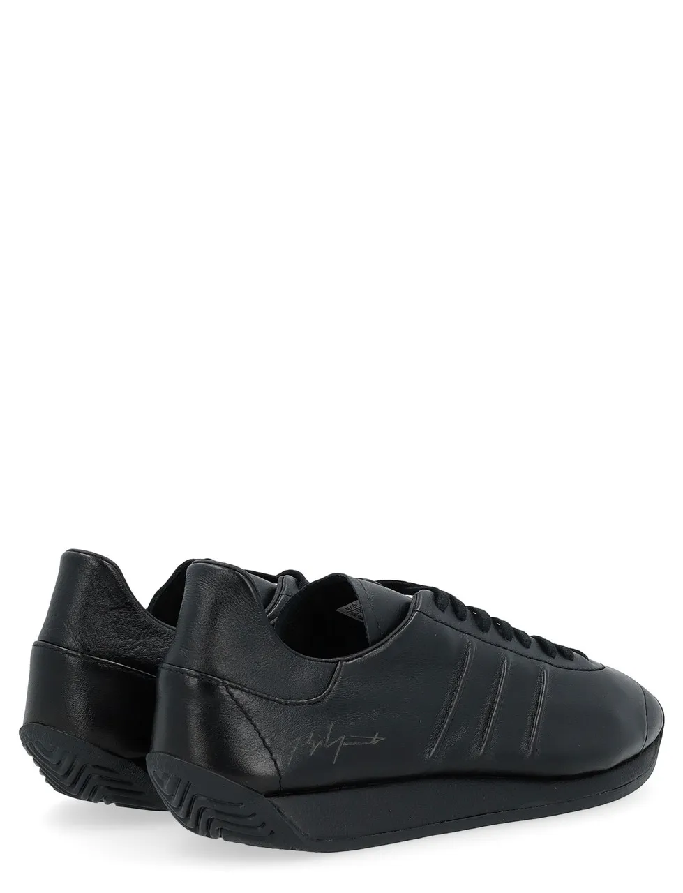 Baskets Y-3 Cuir noir pays