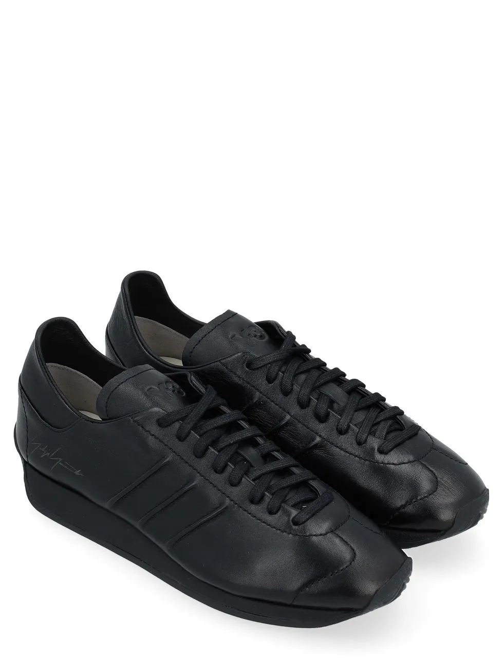 Baskets Y-3 Cuir noir pays