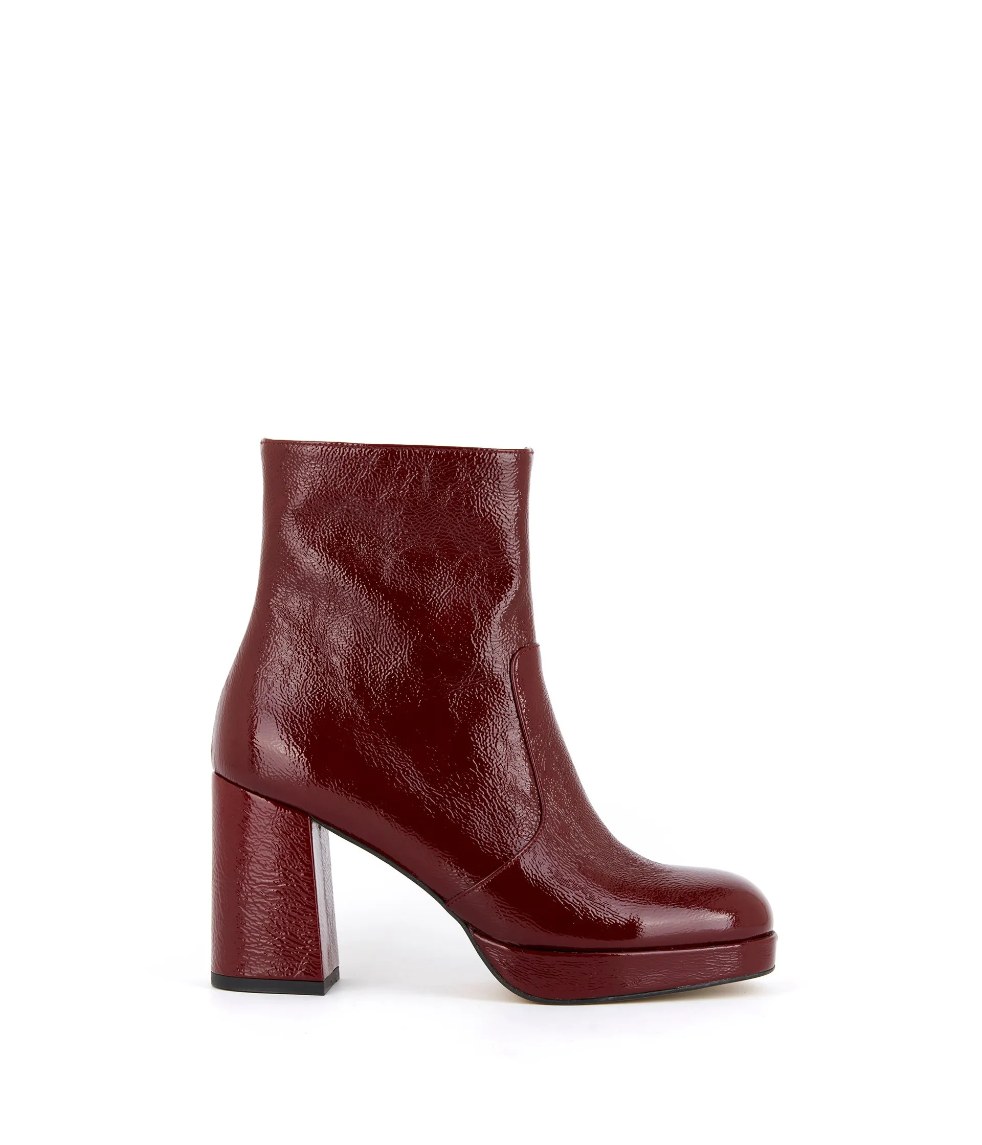 Boots bordeaux verni Alissa