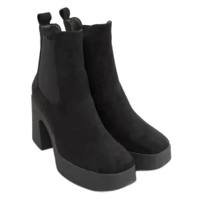Boots à talon caoutchouc Amelda Noir le noir