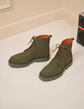 Bottines Théodore - Nubuck kaki