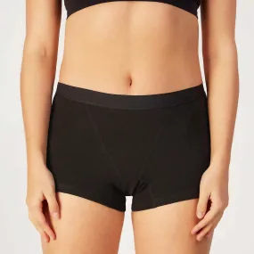 Boxer Menstruel de nuit flux abondant Flux Undies noir en coton | 3 Suisses
