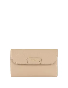 Compagnon Lancaster en cuir Ref 53835 Beige fonce 19*12*3 cm