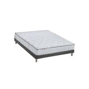 Ensemble Matelas Ressorts 7 zones COSMA + Sommier - Made in France - Sommier Noir | 3 Suisses