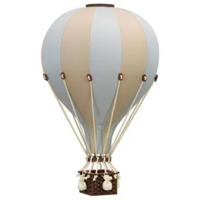 Montgolfiére décorative - Beige et bleu - Taille S bleu - Sevira Kids