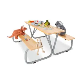 Pinolino - Salon de Jardin - 2 bancs + 1 table beige - Pinolino