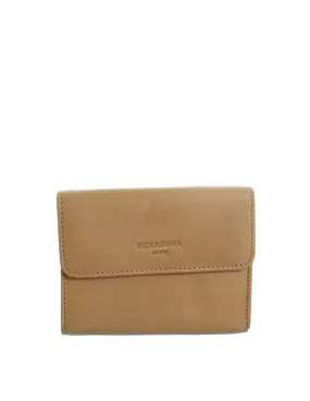 Porte-monnaie Hexagona en cuir ref_xga43163 Beige foncé 12*10*2