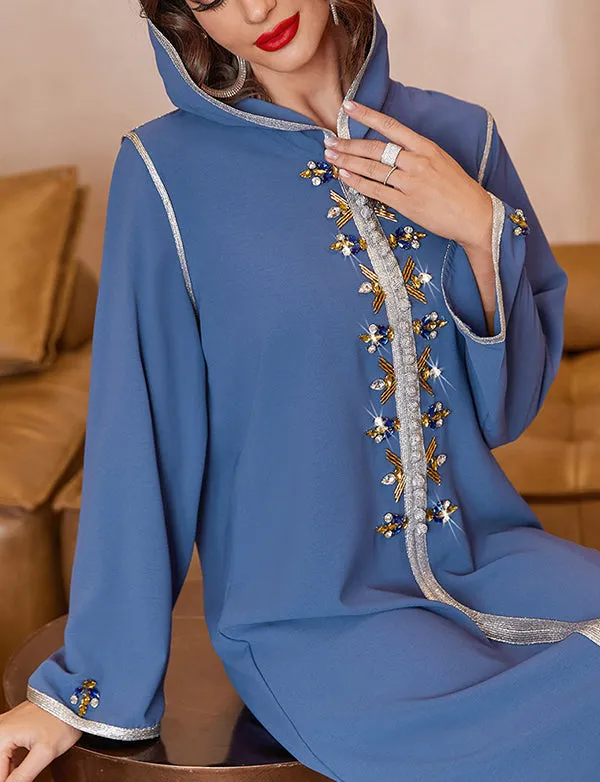 Ramadan Eid Djellaba Bleu
