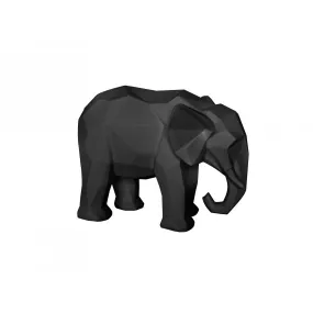 Statuette Origami Eléphant Noir Mat | Statue, figurine 3 SUISSES